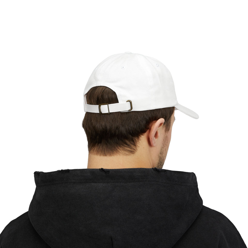 Classic White Dad Cap, Blue GG Script
