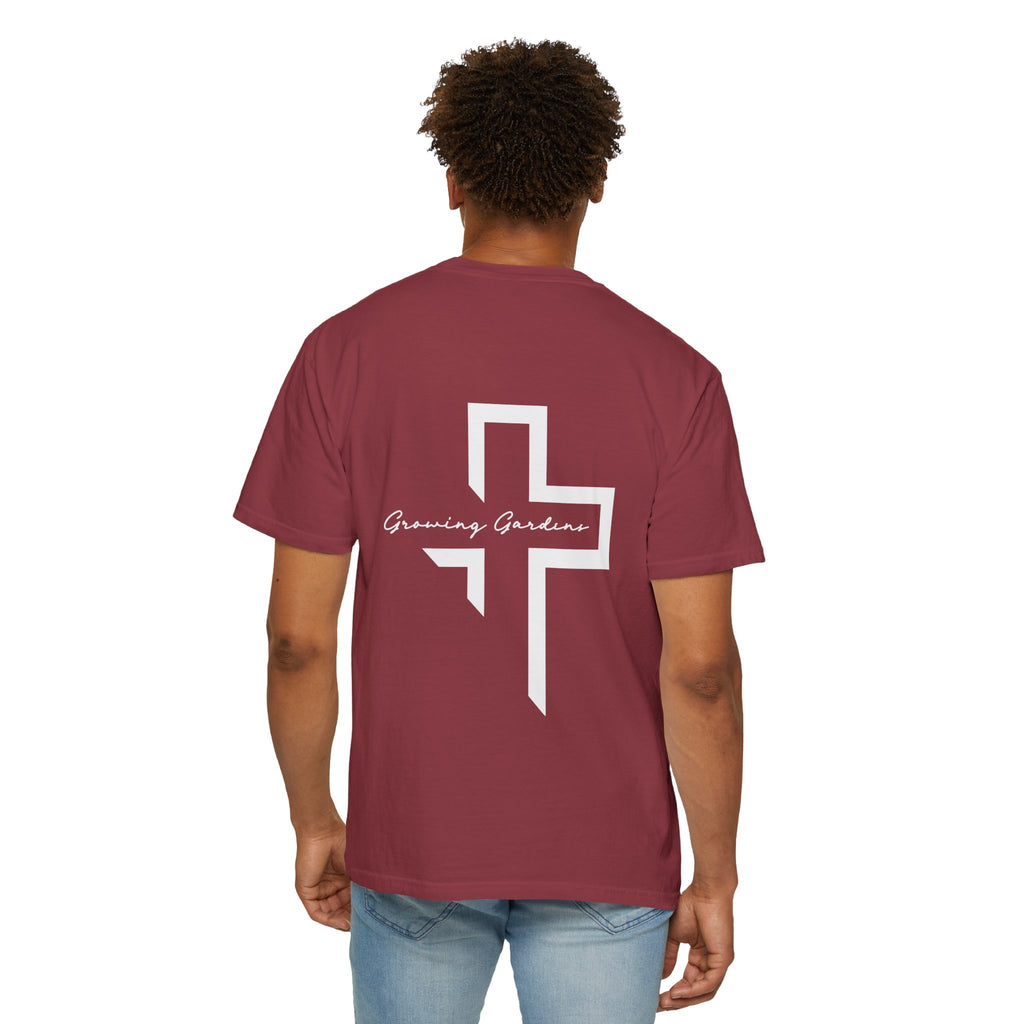 GG Script Tee with Cross  -  Chili