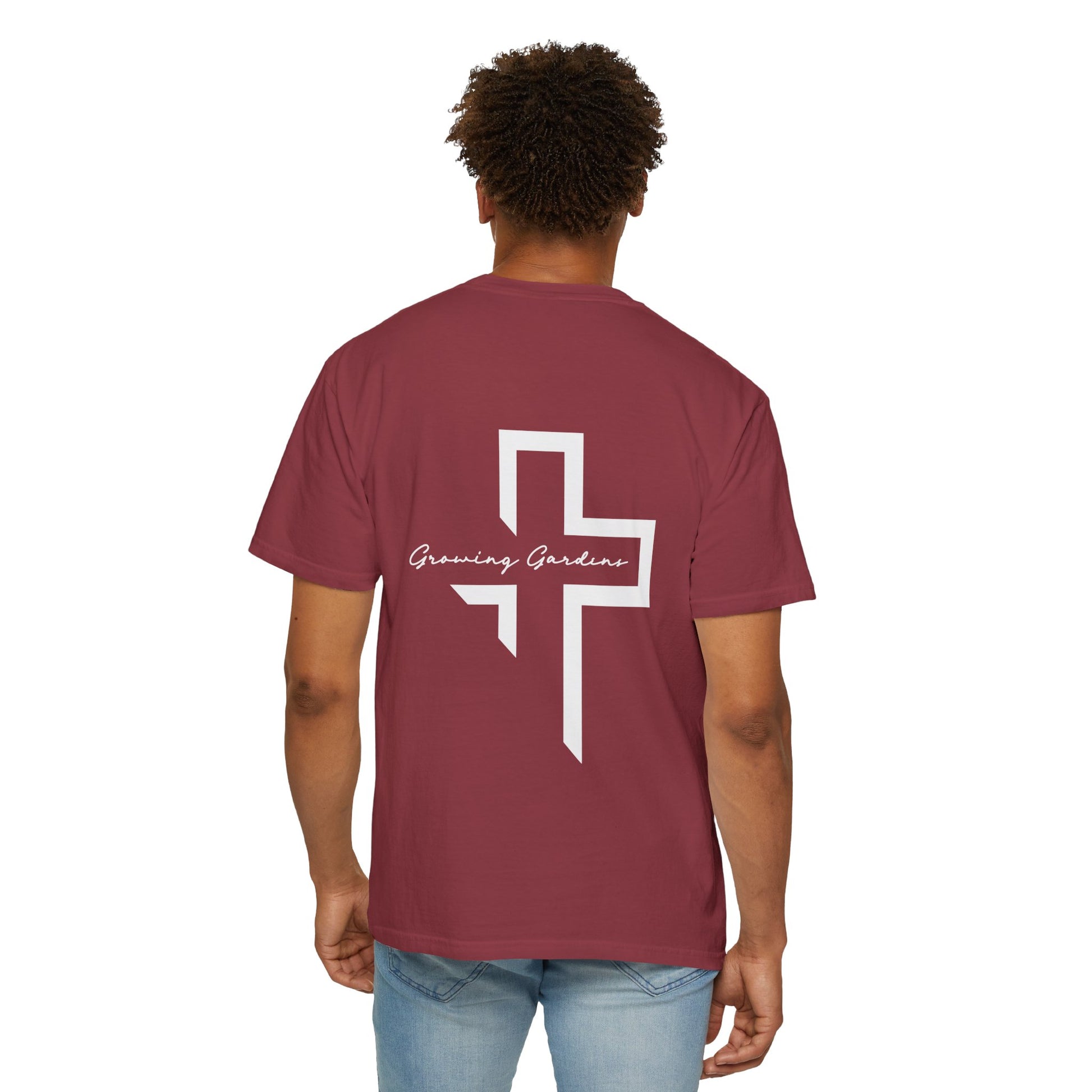 GG Script Tee with Cross  -  Chili