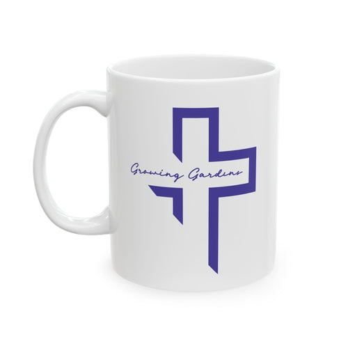 GG Cross Ceramic Mug - Blue