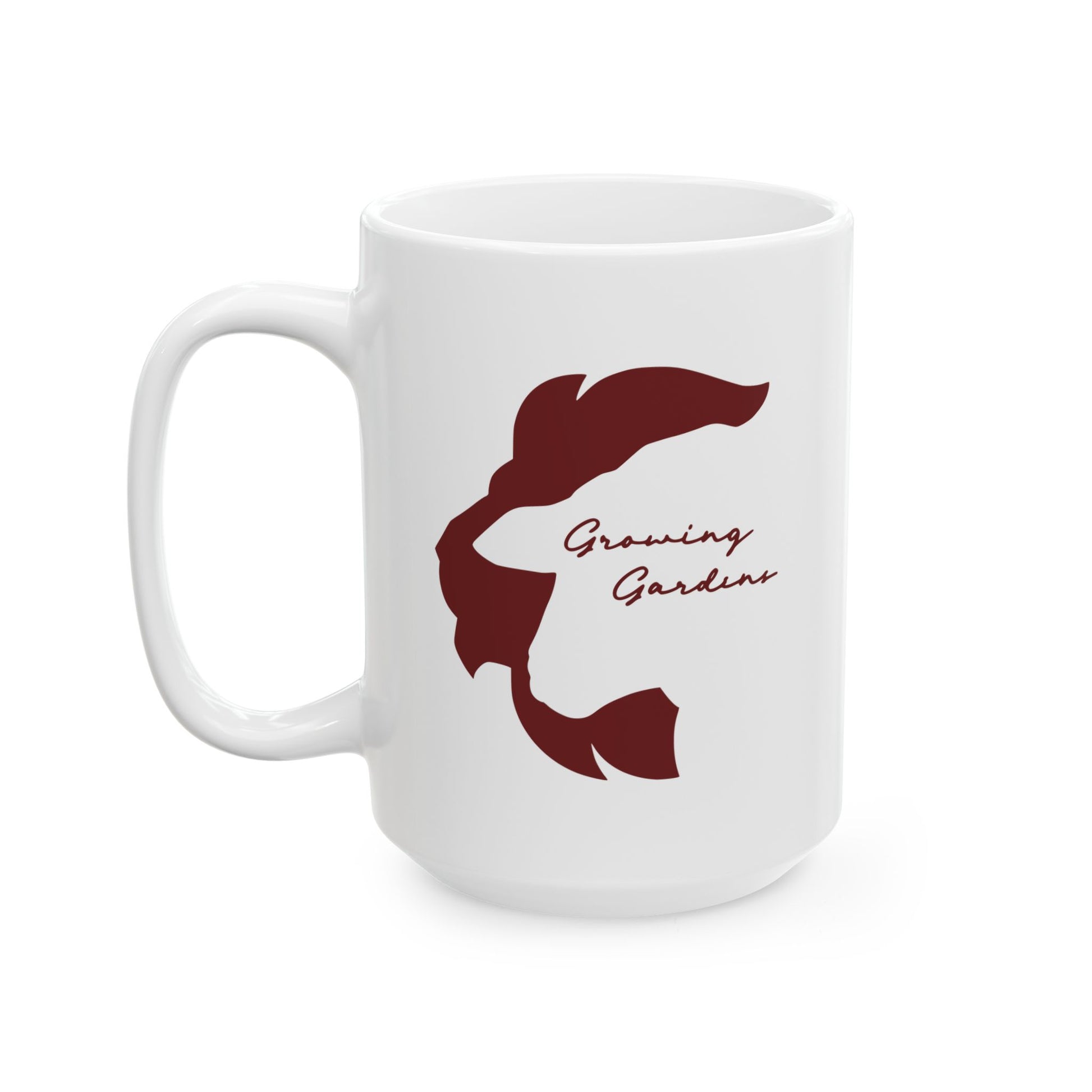 LL Design Ceramic Mug - Deep Red