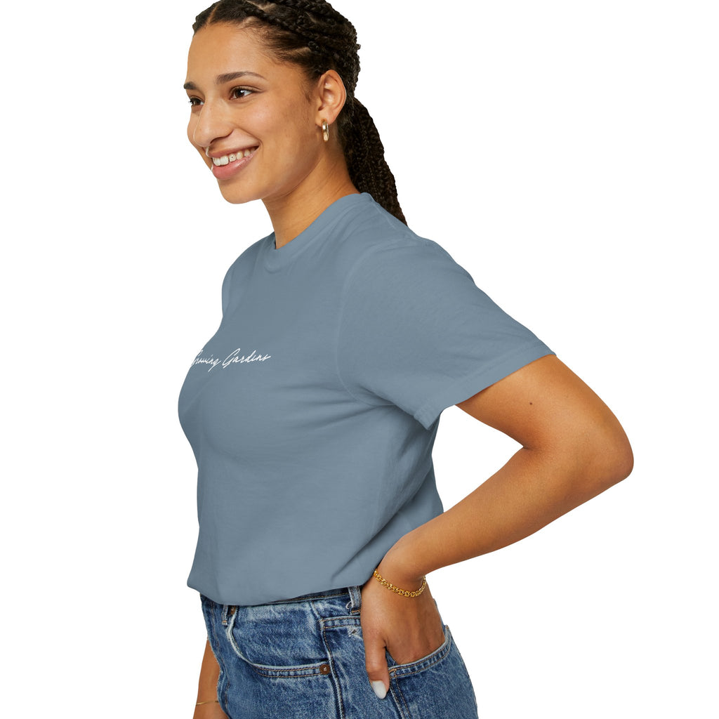 GG Script Tee with LL Design - Ice Blue