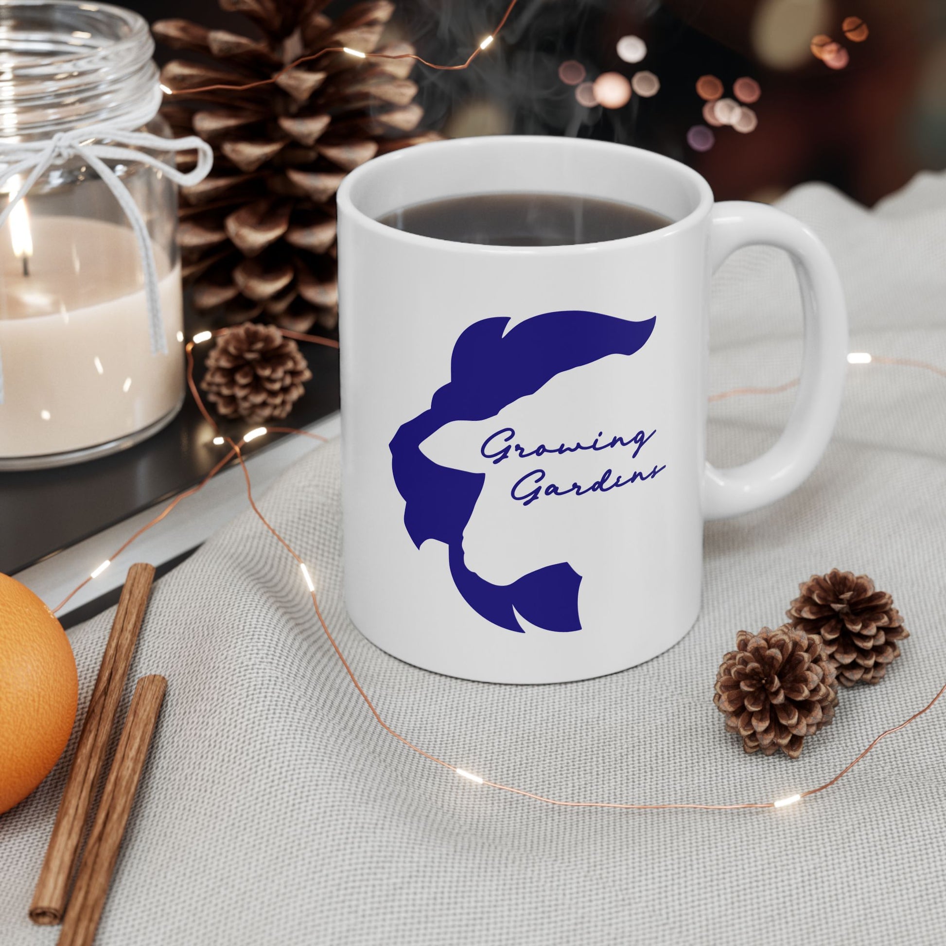 LL Design Ceramic Mug - Blue