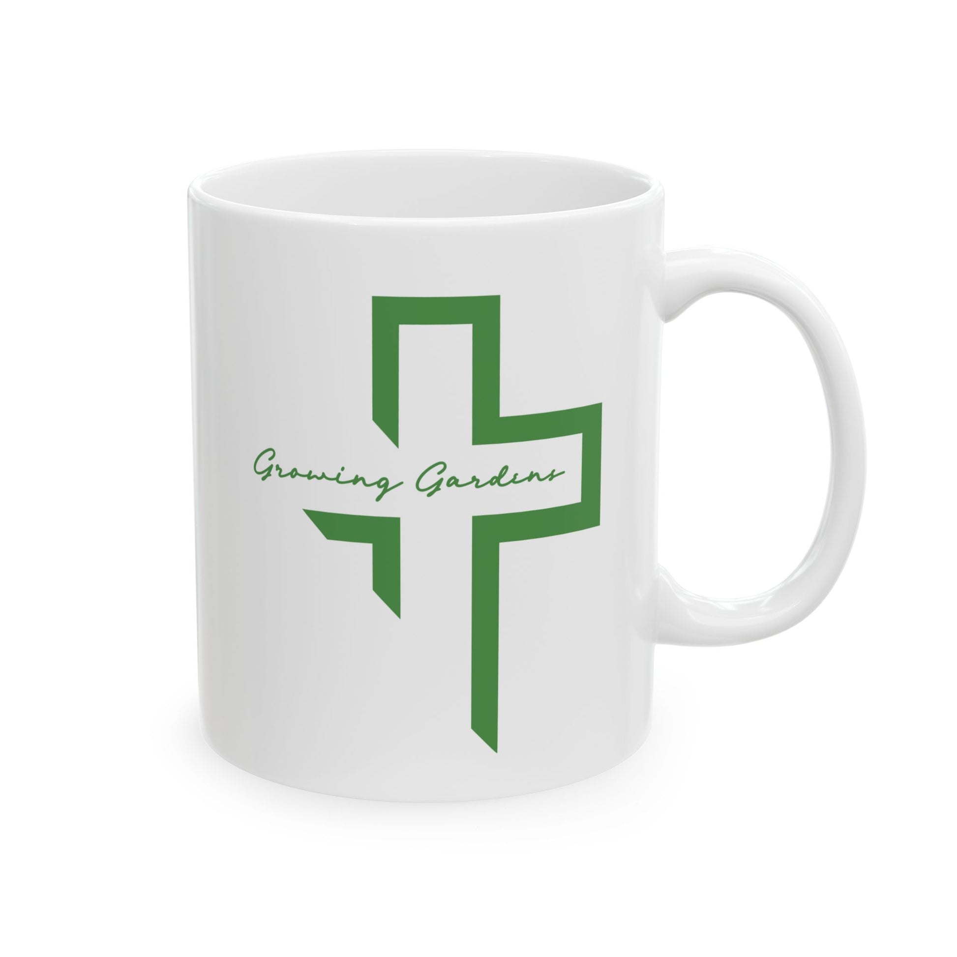 GG Cross Ceramic Mug - Warm Green