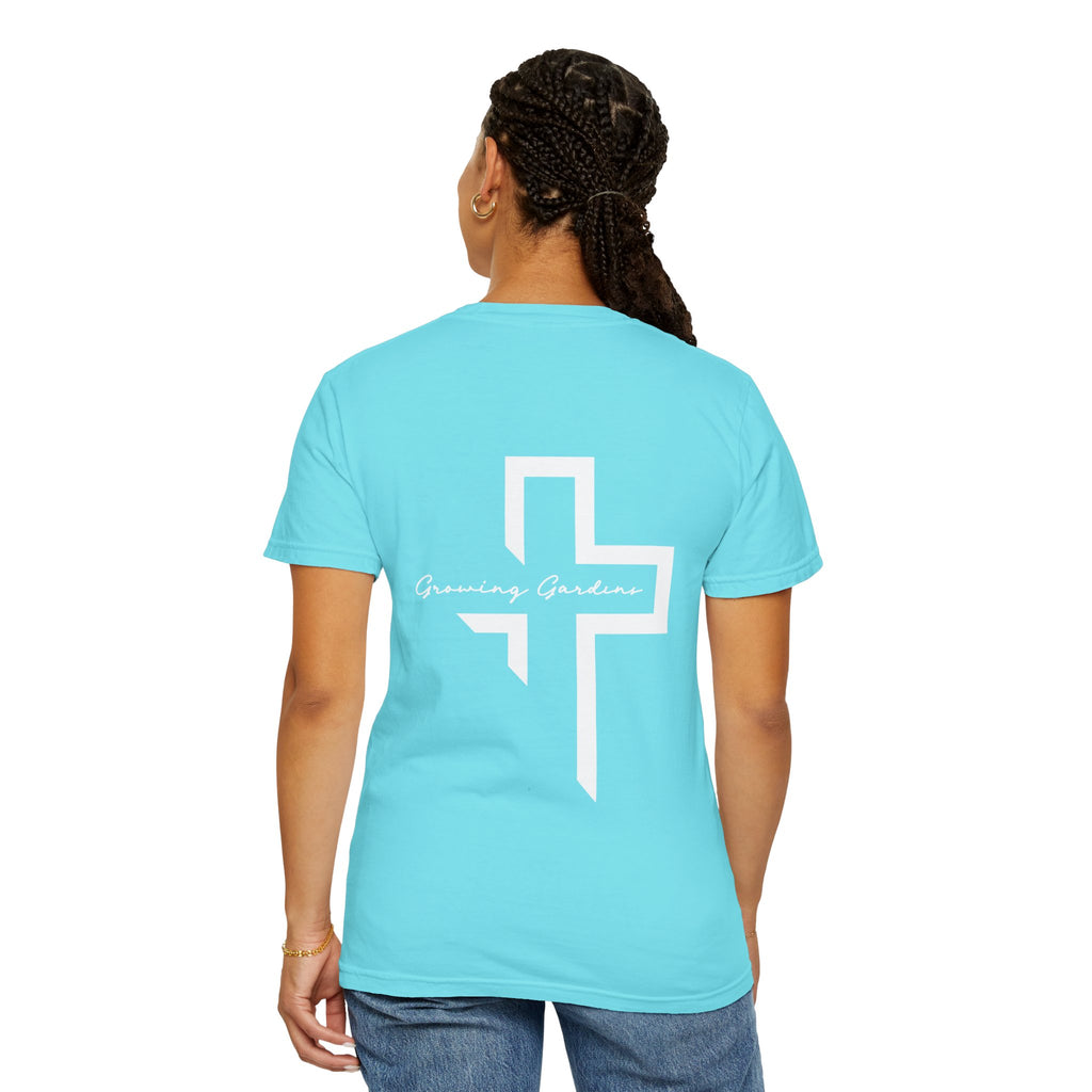 Quarter Chest GG Cross Tee - Lagoon Blue