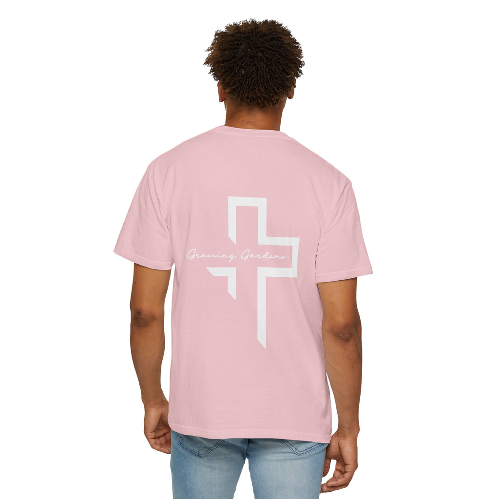 GG Script Tee with Cross - Blossom
