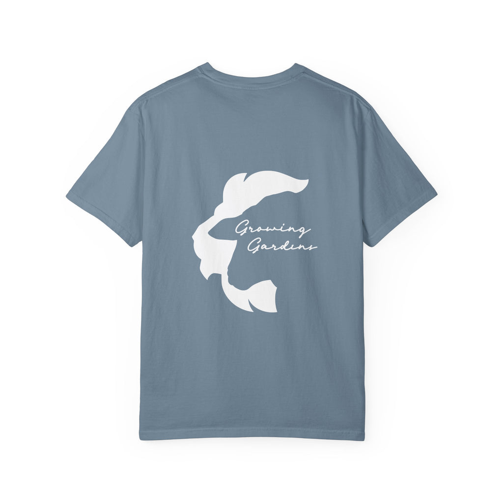 GG Script Tee with LL Design - Ice Blue
