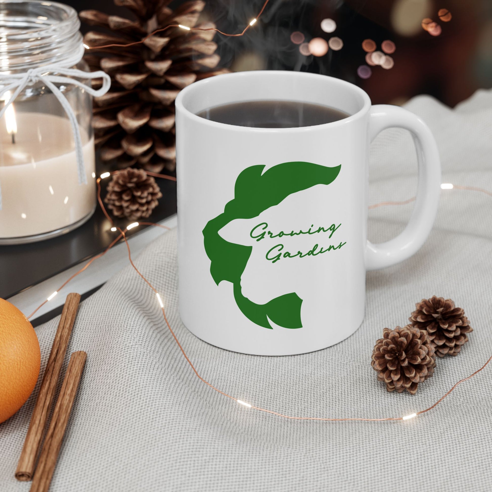 LL Design Ceramic Mug - Warm Green