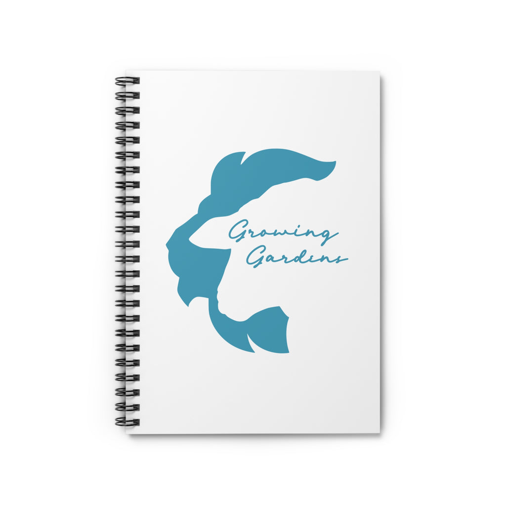 LL Design Spiral Notebook – Teal on White