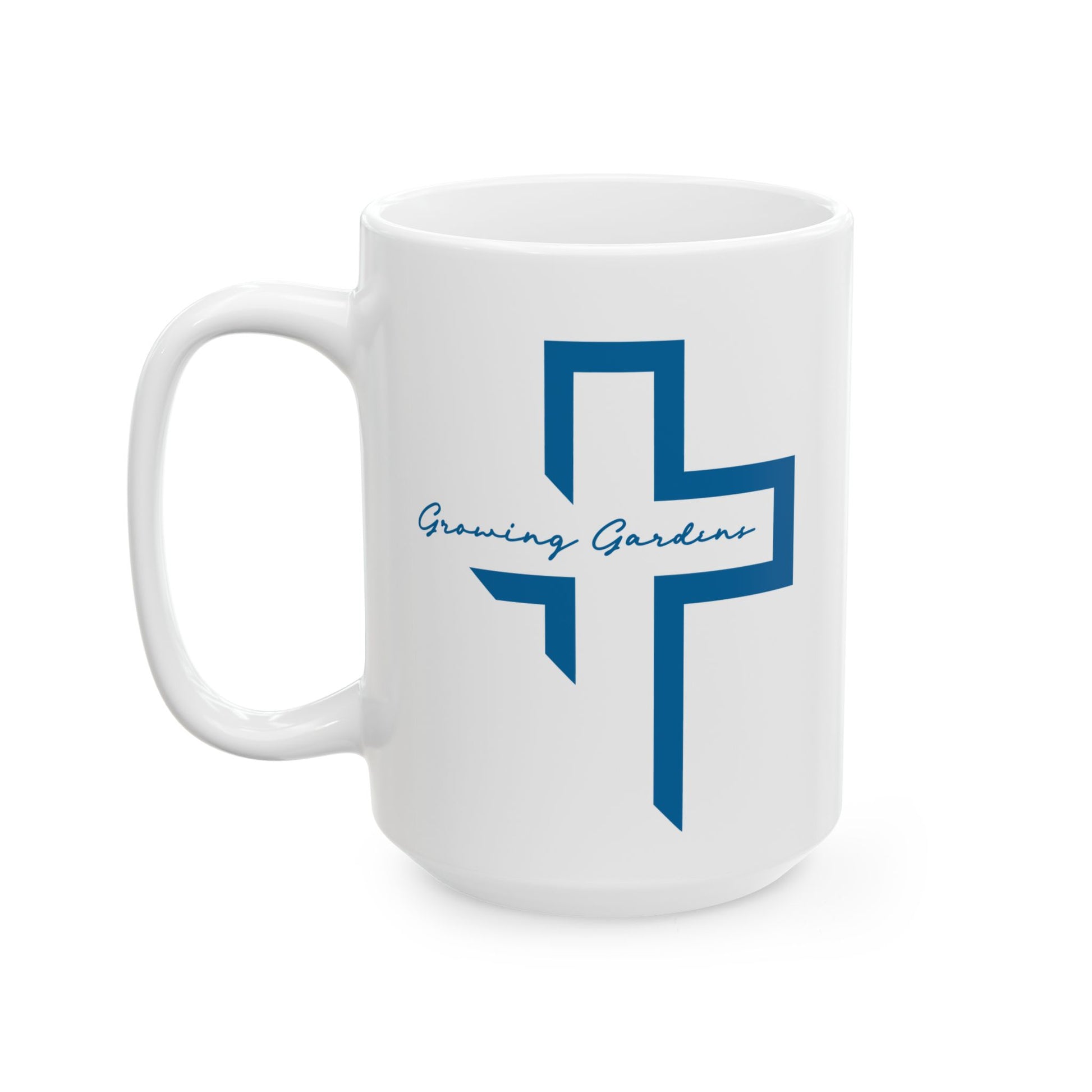 GG Cross Ceramic Mug - Light Blue