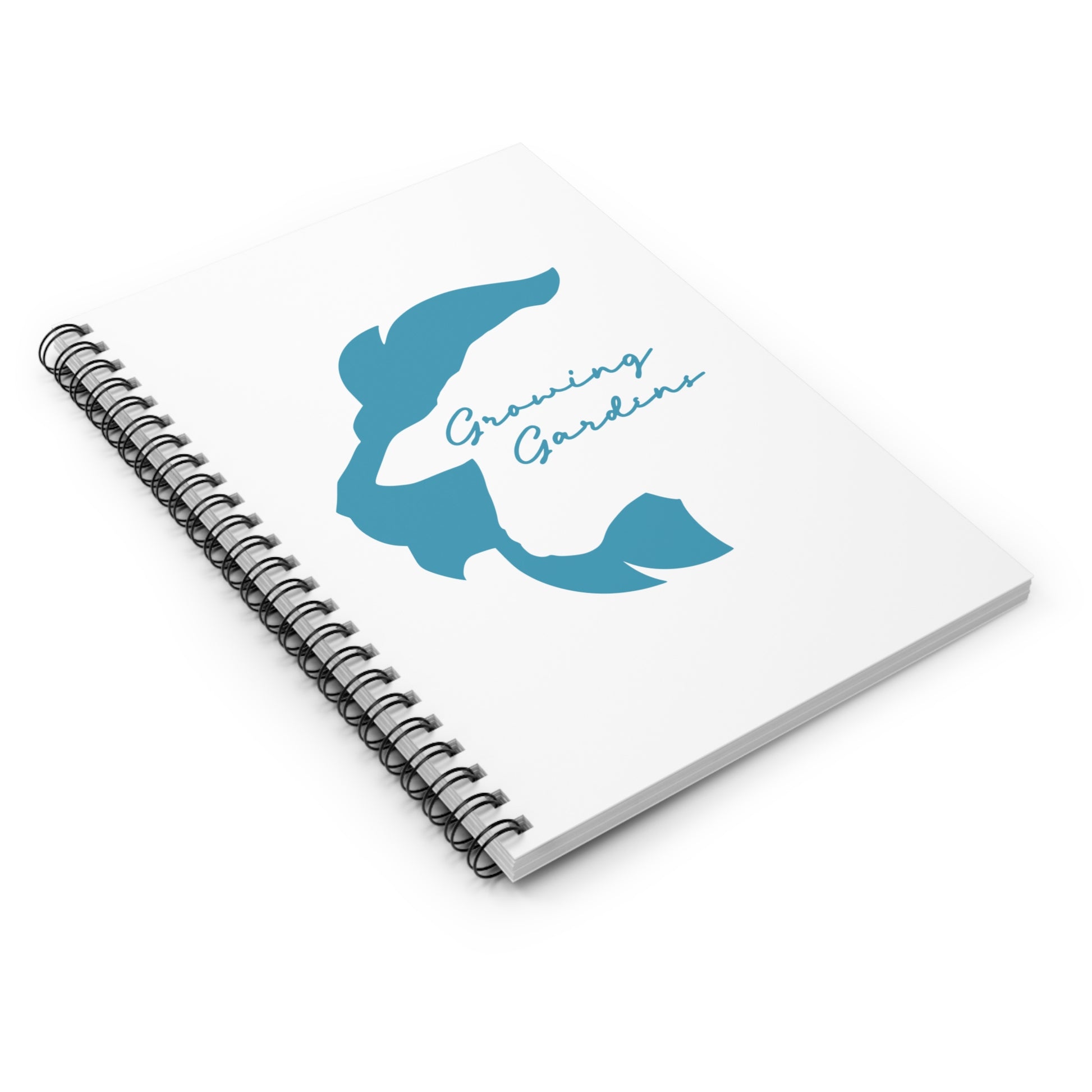 LL Design Spiral Notebook – Teal on White