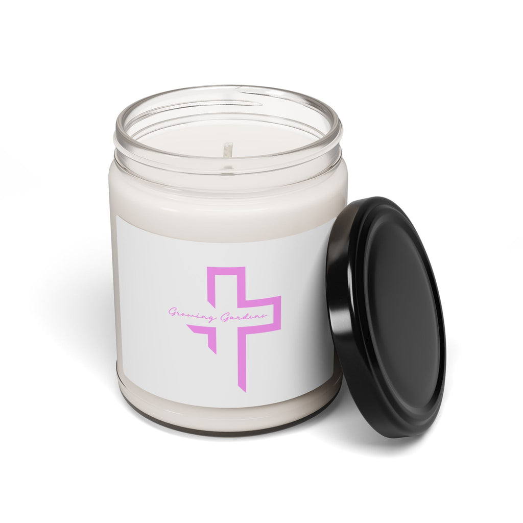 GG Cross Design Candle - Pink