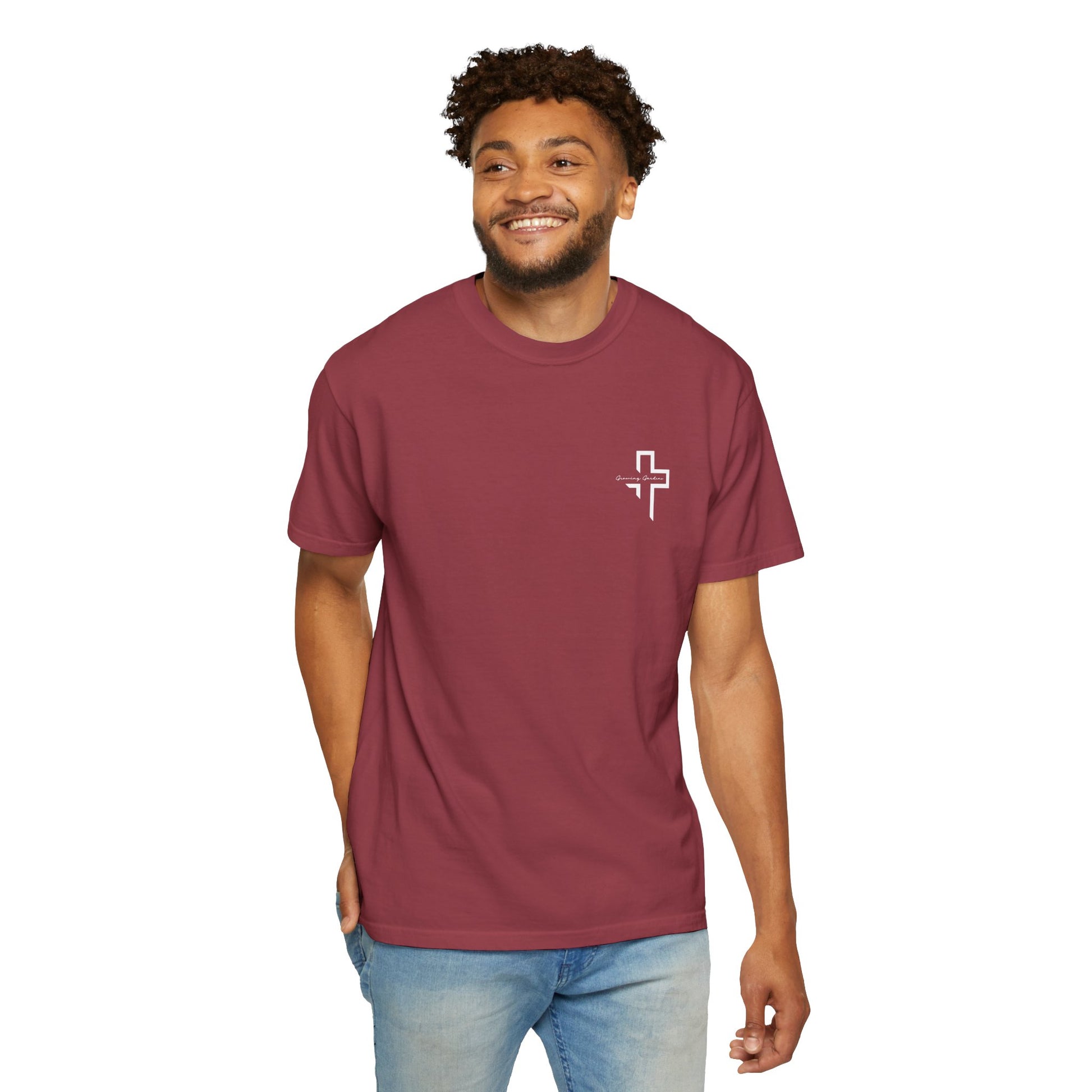 Quarter Chest GG Cross Tee - Chilli
