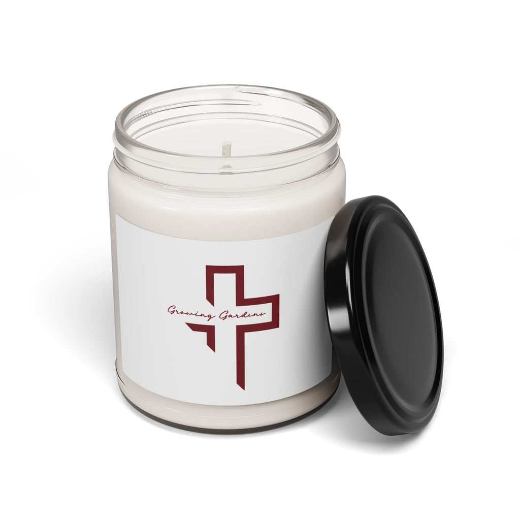 GG Cross Design Candle - Deep Red