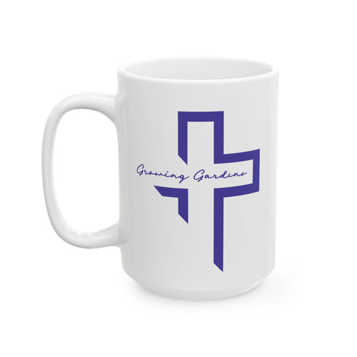 GG Cross Ceramic Mug - Blue