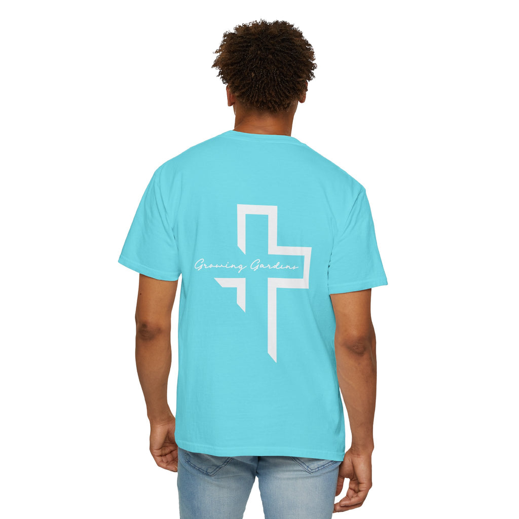 Quarter Chest GG Cross Tee - Lagoon Blue