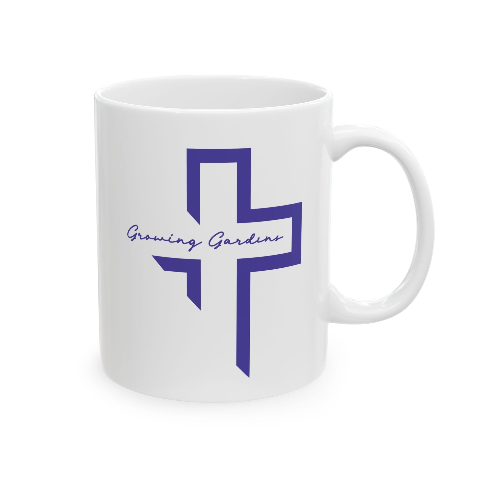 GG Cross Ceramic Mug - Blue