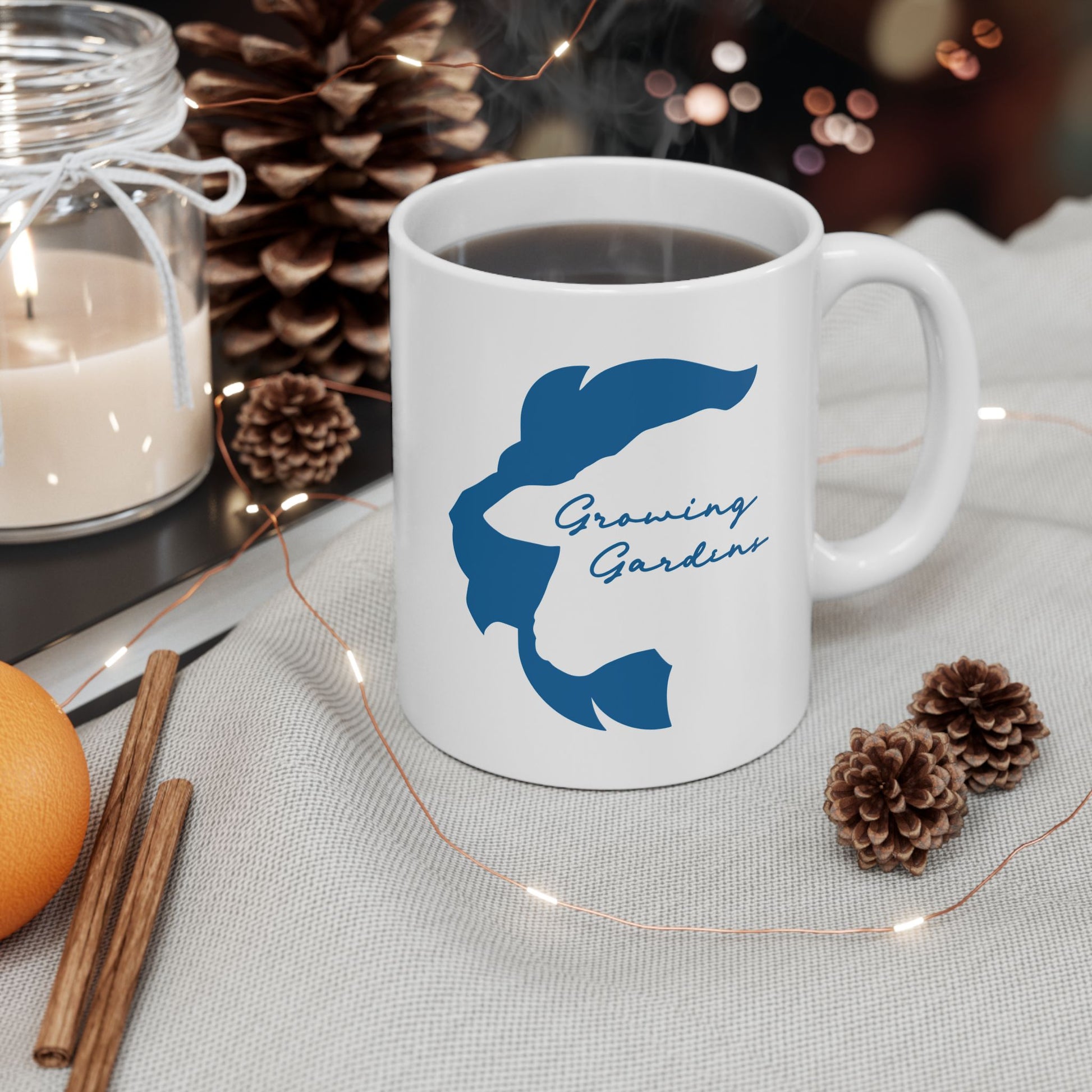 LL Design Ceramic Mug - Light Blue