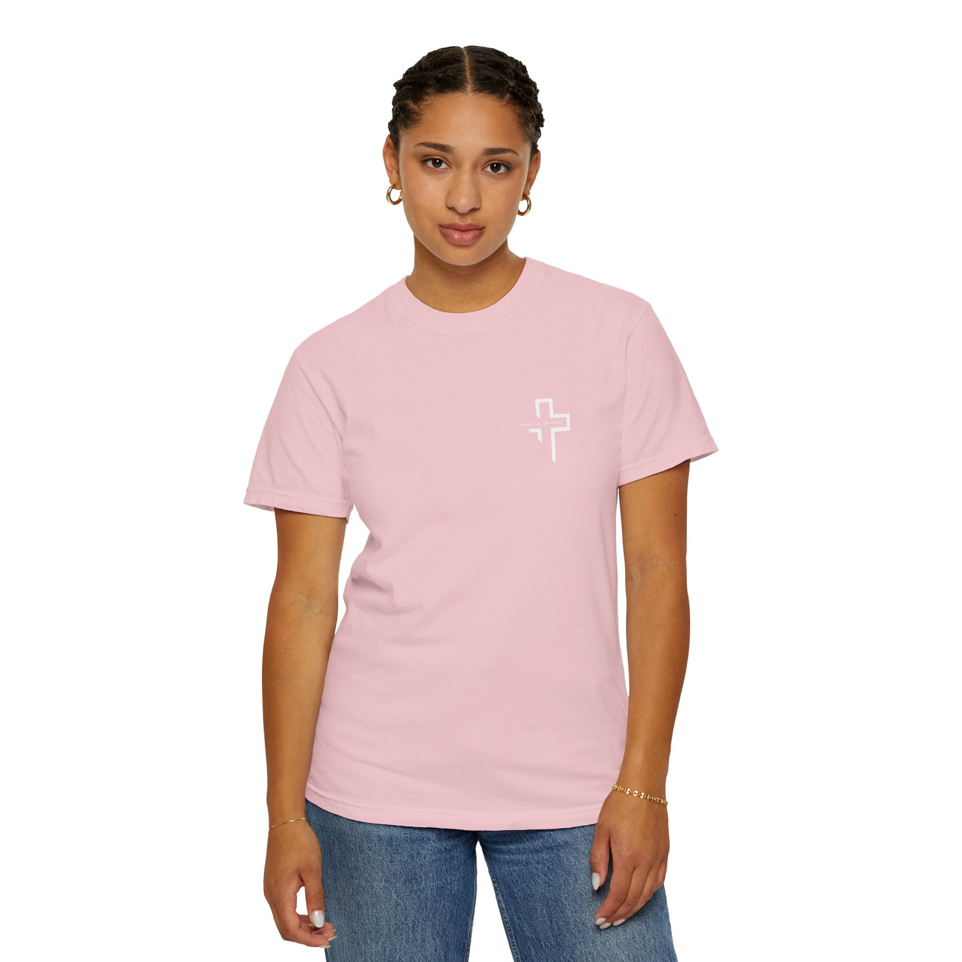 Quarter Chest GG Cross Tee - Blossom
