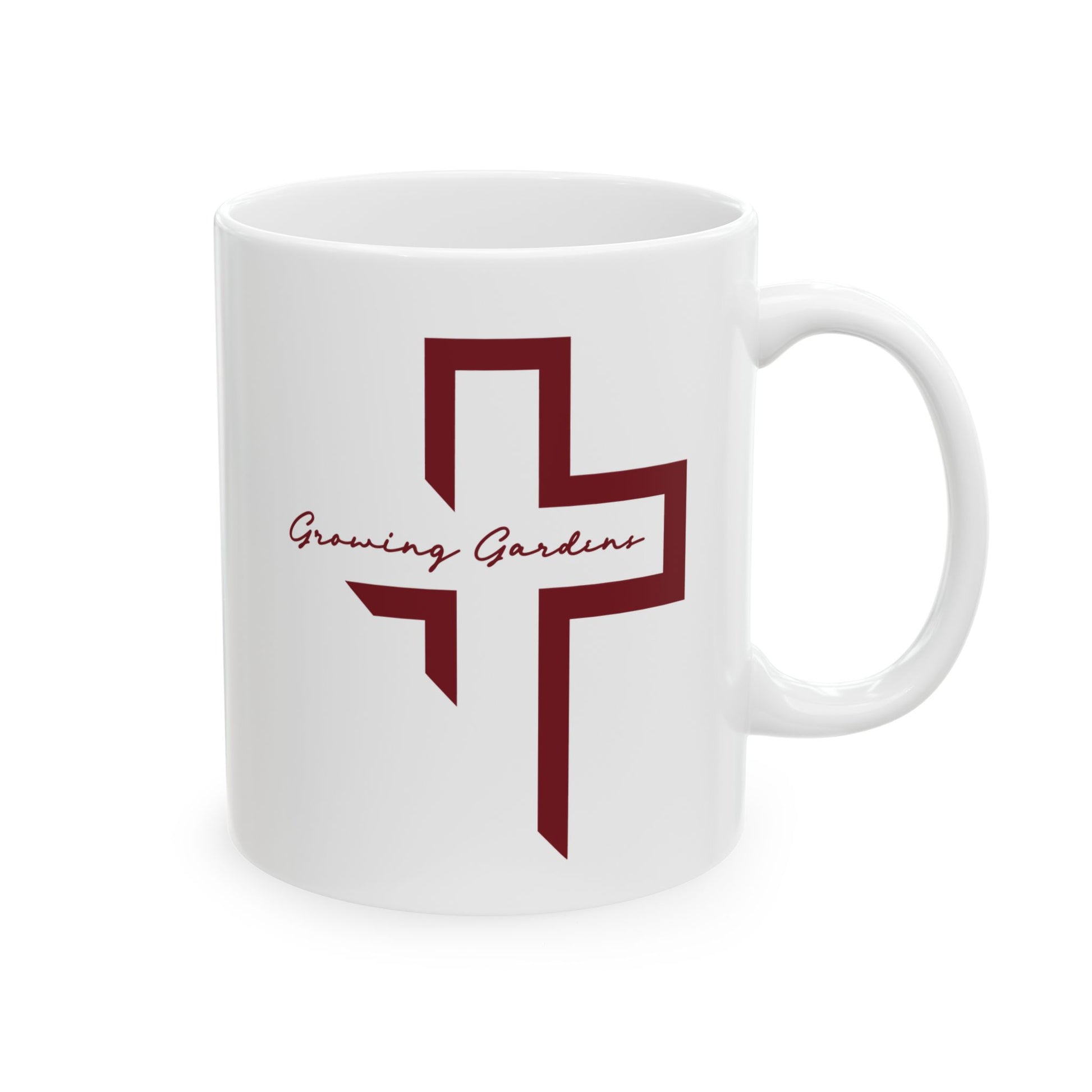 GG Cross Ceramic Mug - Deep Red