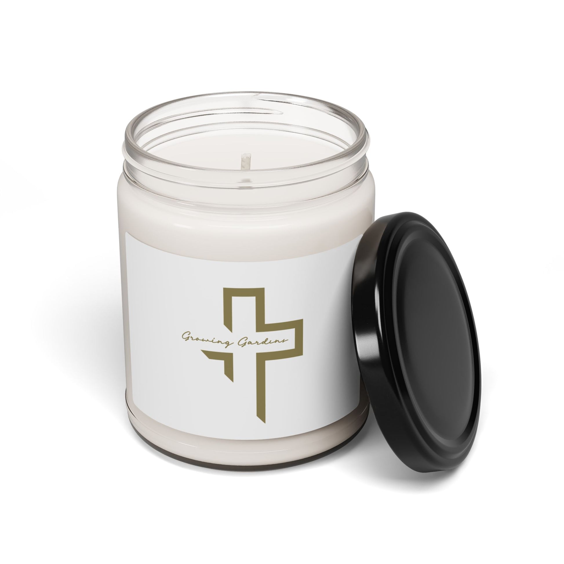GG Cross Design Candle - Bronze