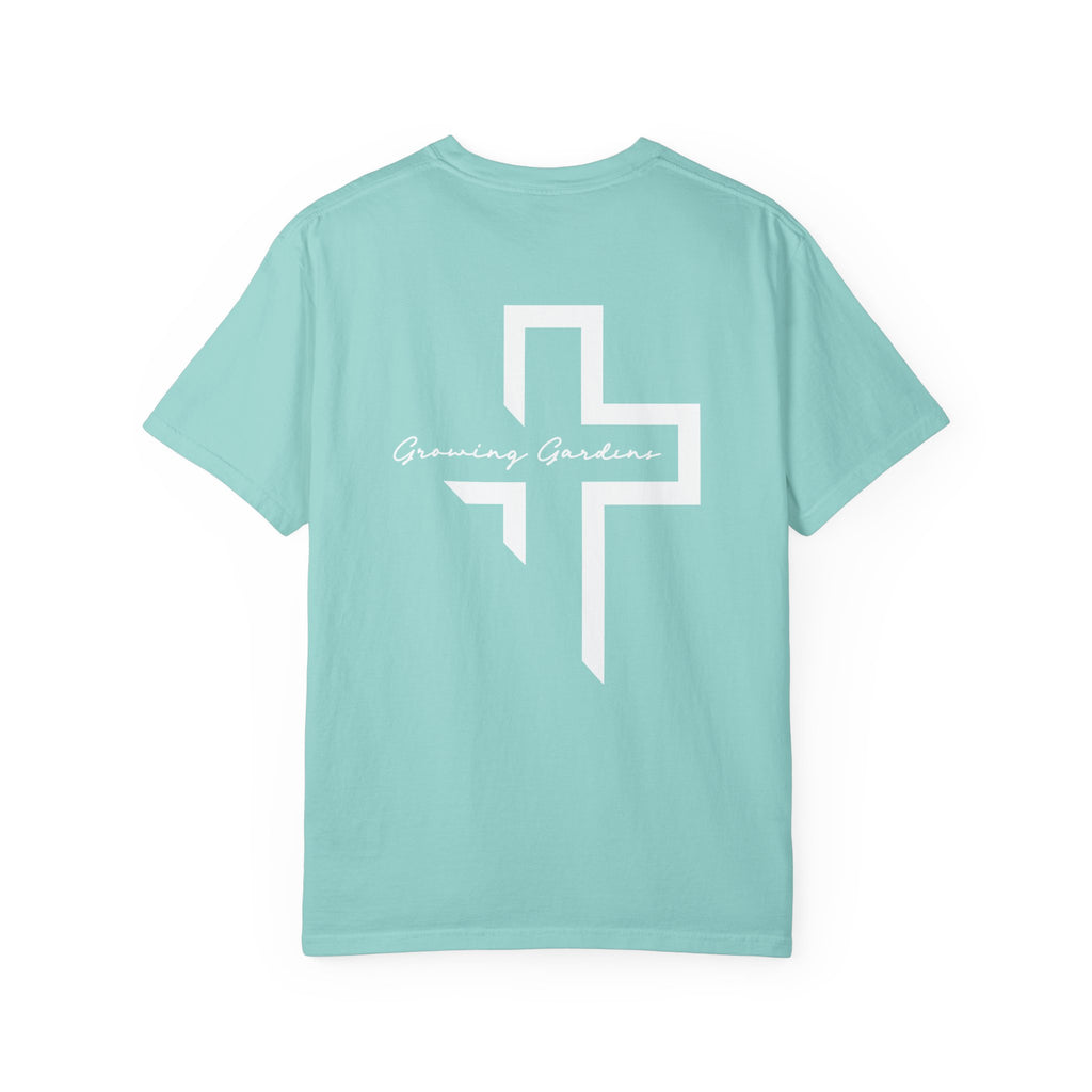 Quarter Chest GG Cross Tee - Chalky Mint