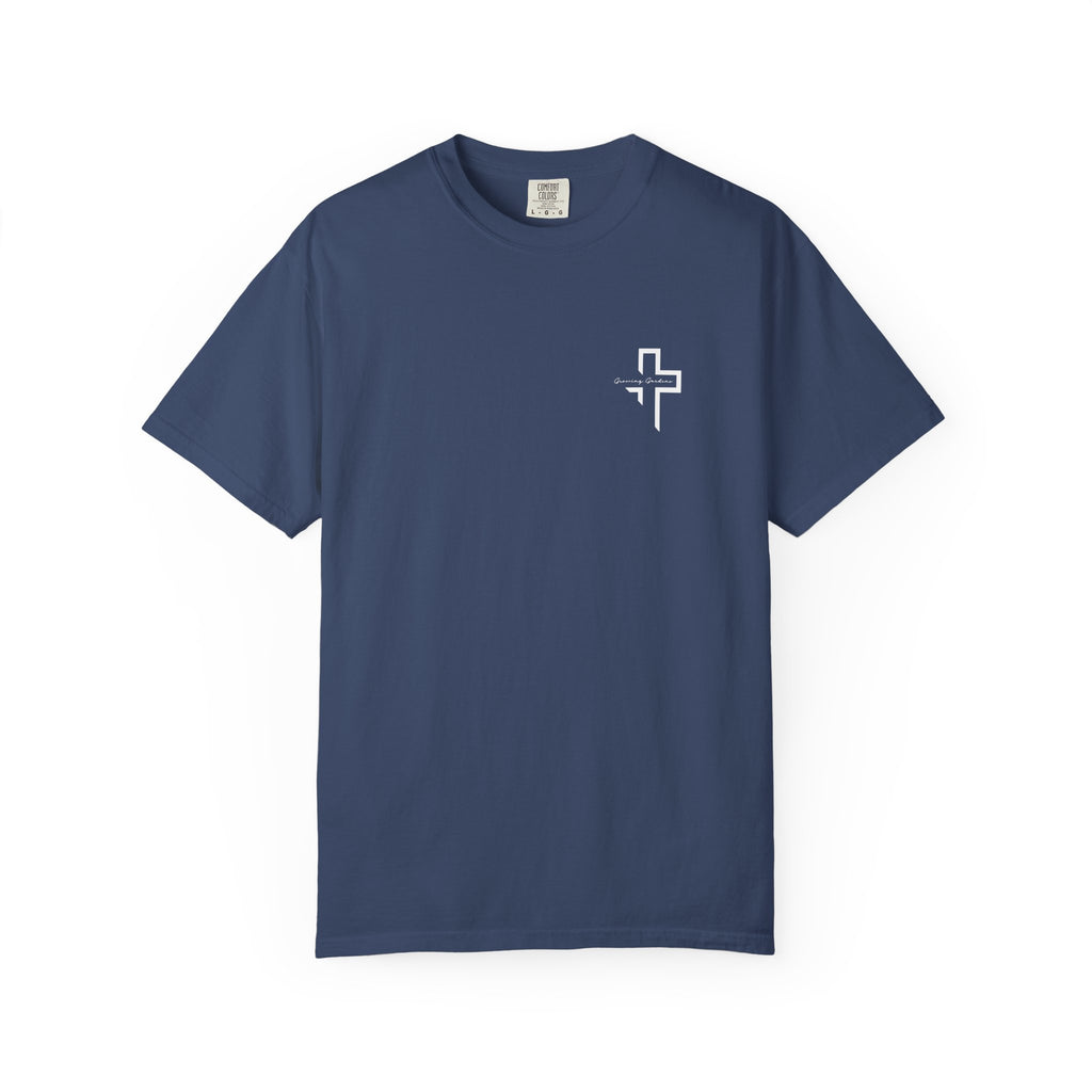 Quarter Chest GG Cross Tee - China Blue