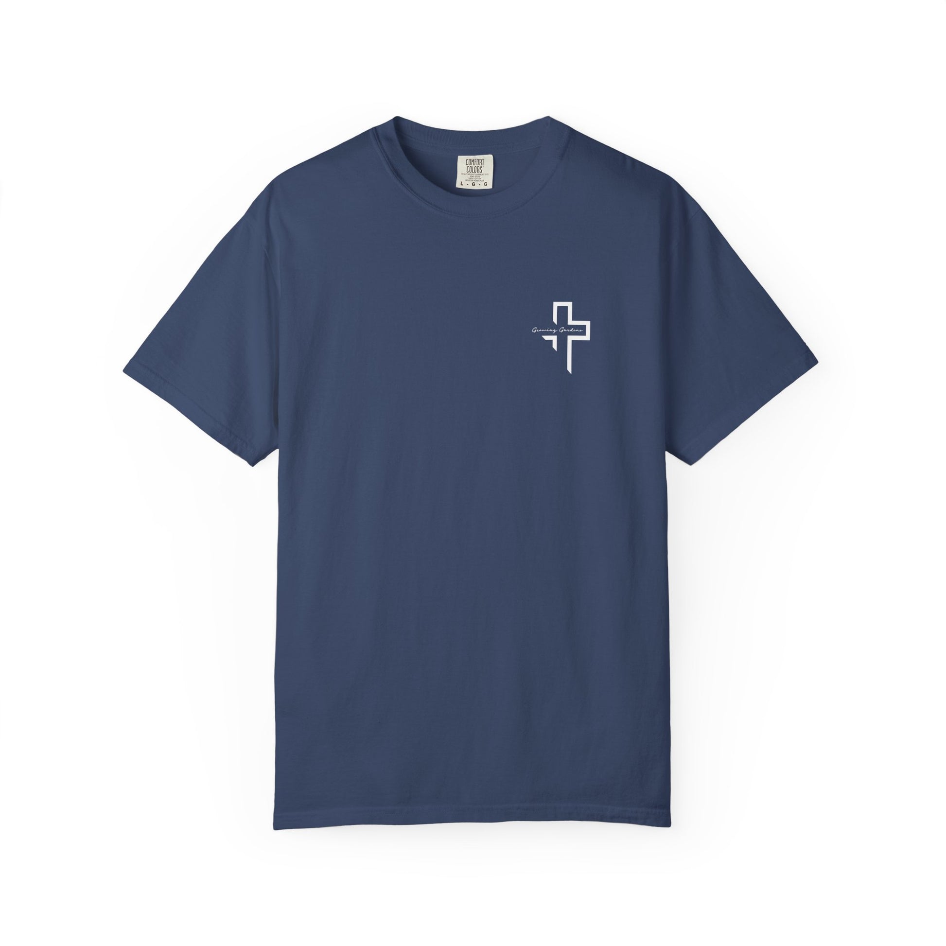 Quarter Chest GG Cross Tee - China Blue