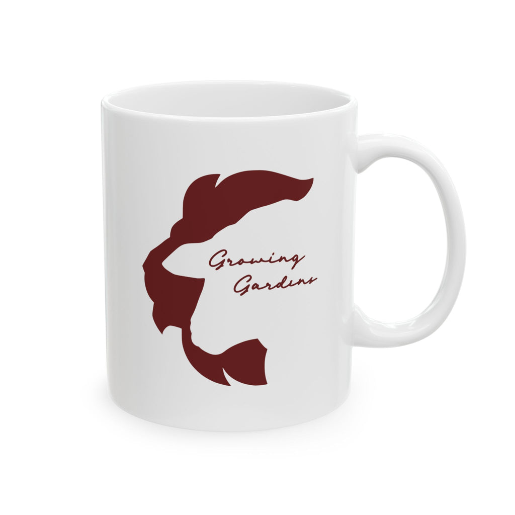 LL Design Ceramic Mug - Deep Red