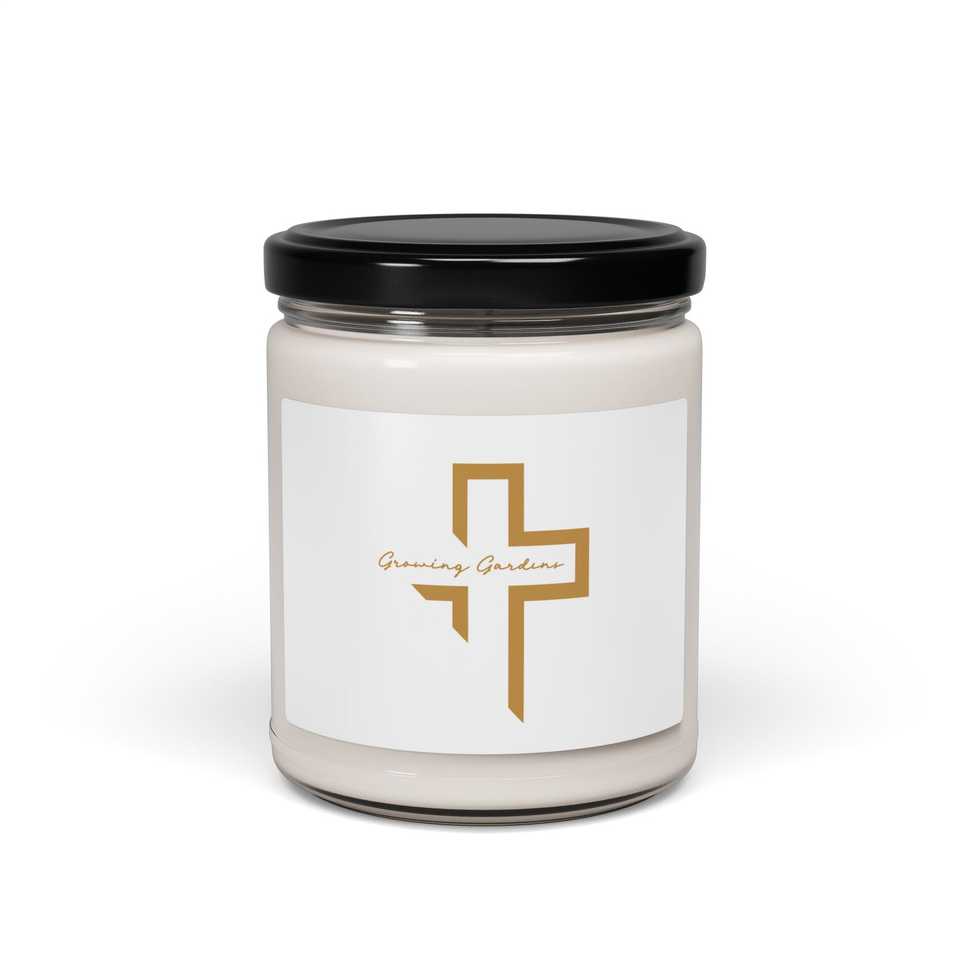 GG Cross Design Candle - Burnt Orange