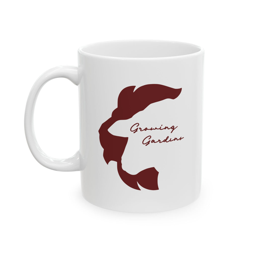 LL Design Ceramic Mug - Deep Red
