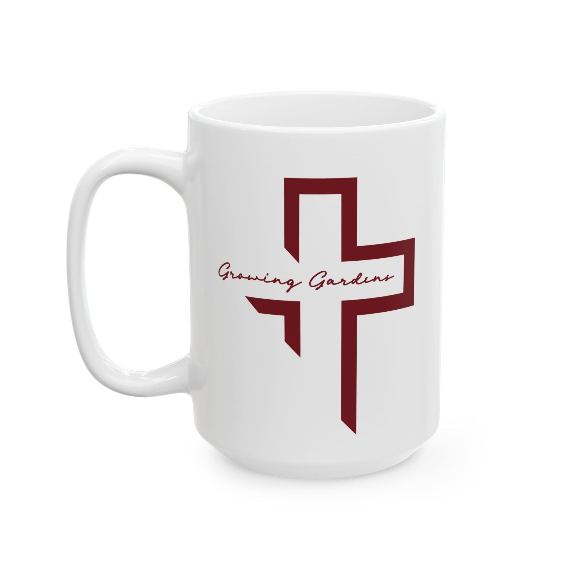 GG Cross Ceramic Mug - Deep Red