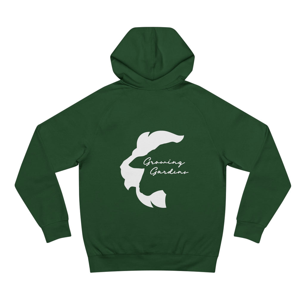 GG Script with LL rear Hoodie - Forest Green