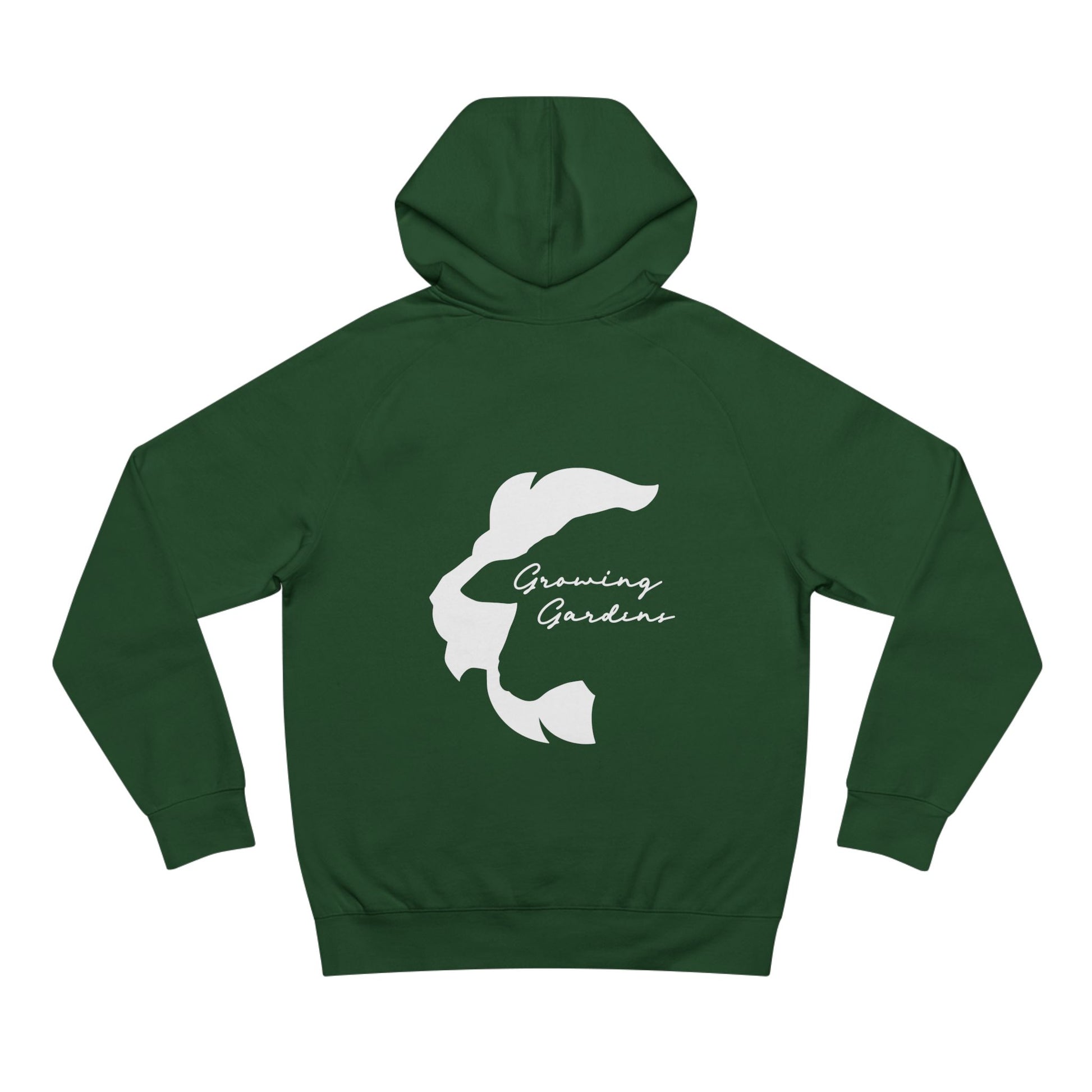 GG Script with LL rear Hoodie - Forest Green