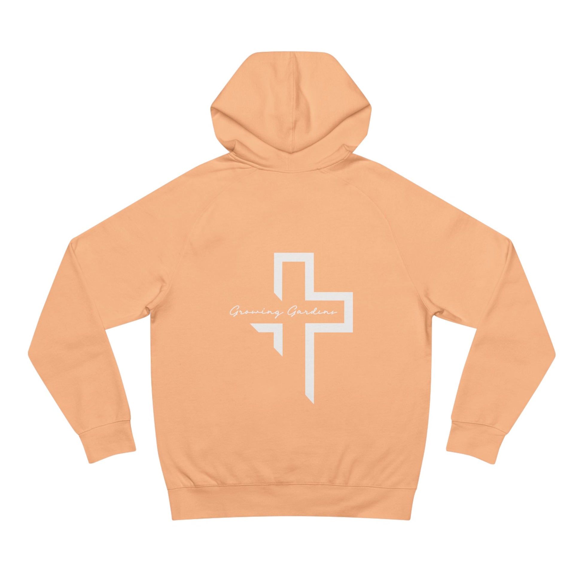 GG Script with Cross Hoodie - Peach
