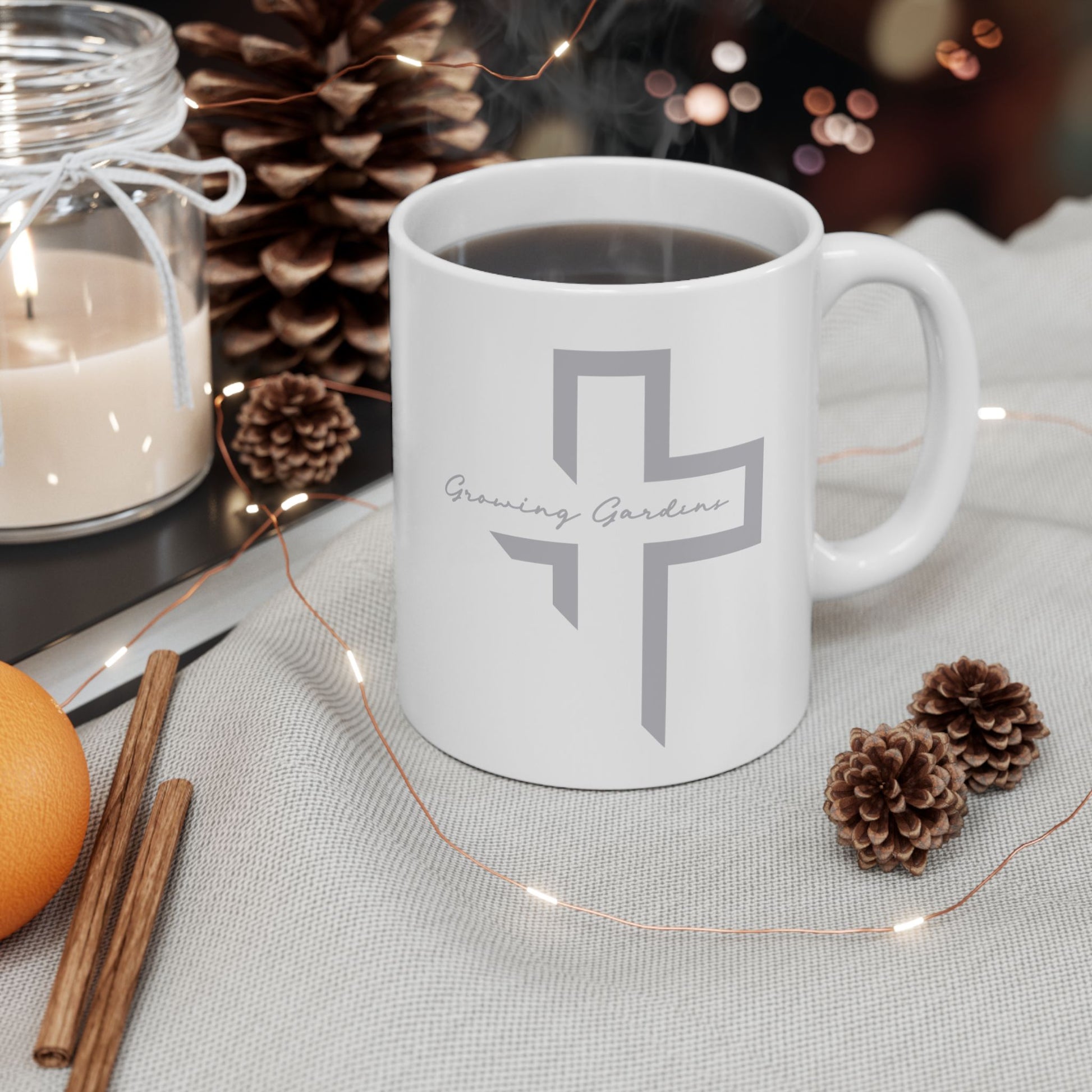 GG Cross Ceramic Mug - Grey