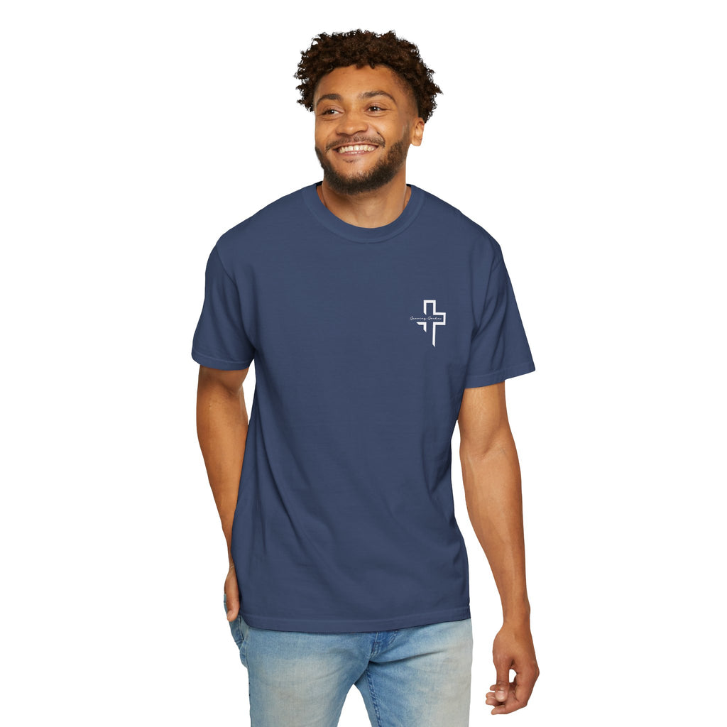 Quarter Chest GG Cross Tee - China Blue