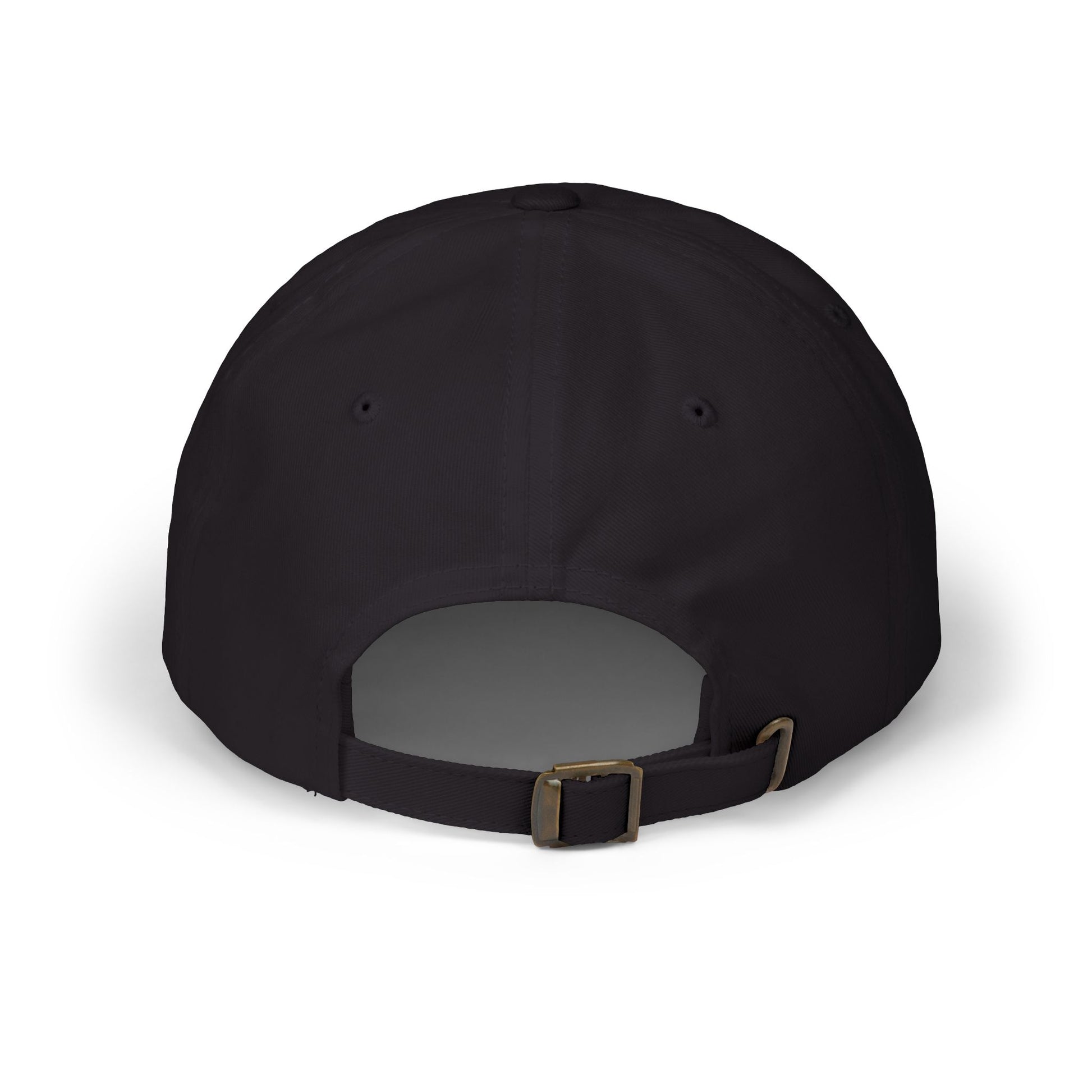 GG Script Classic Dad Cap - White on Black