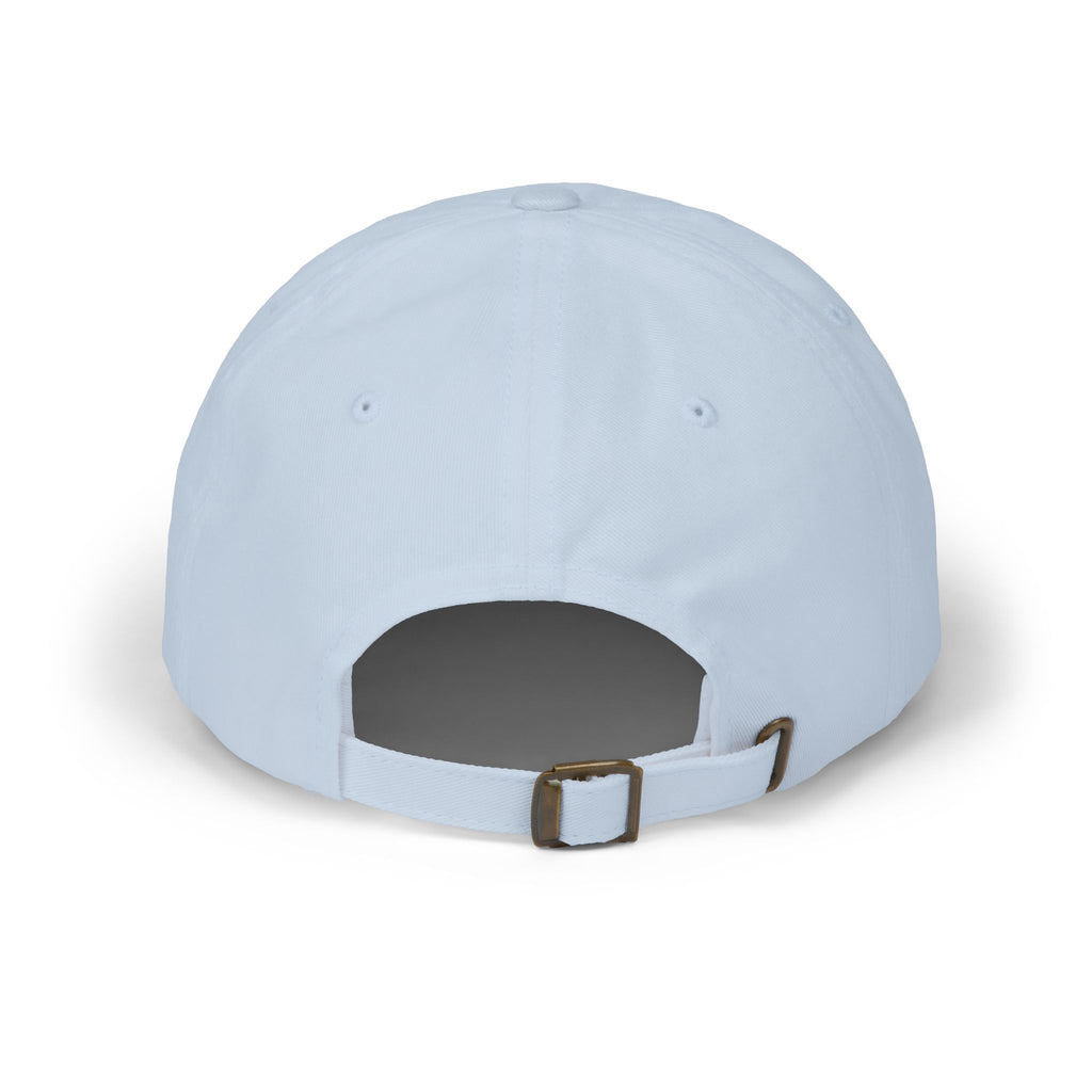 GG Script Classic Dad Cap - White on Light Blue