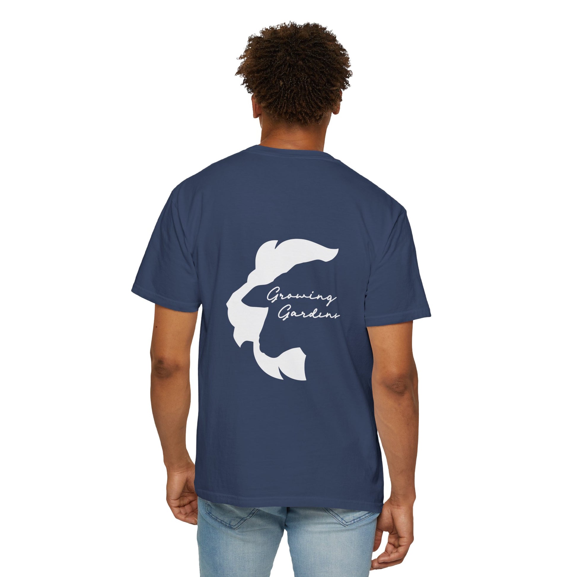 GG Script Tee with LL Design - China Blue