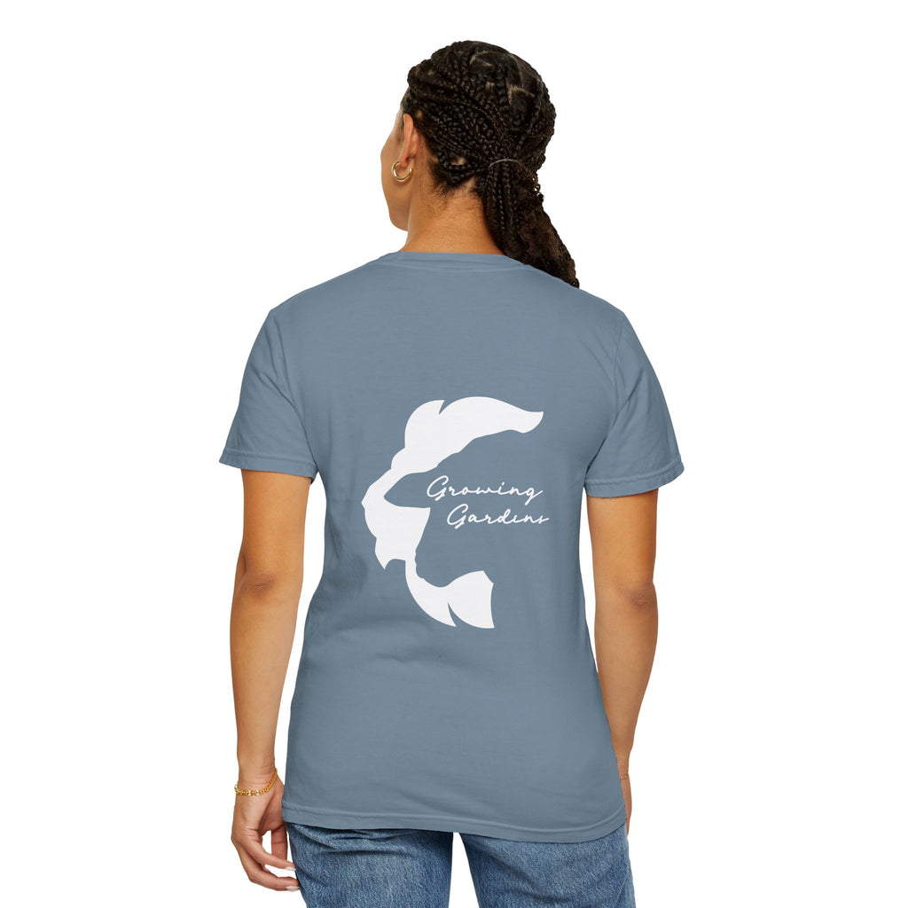 GG Script Tee with LL Design - Ice Blue