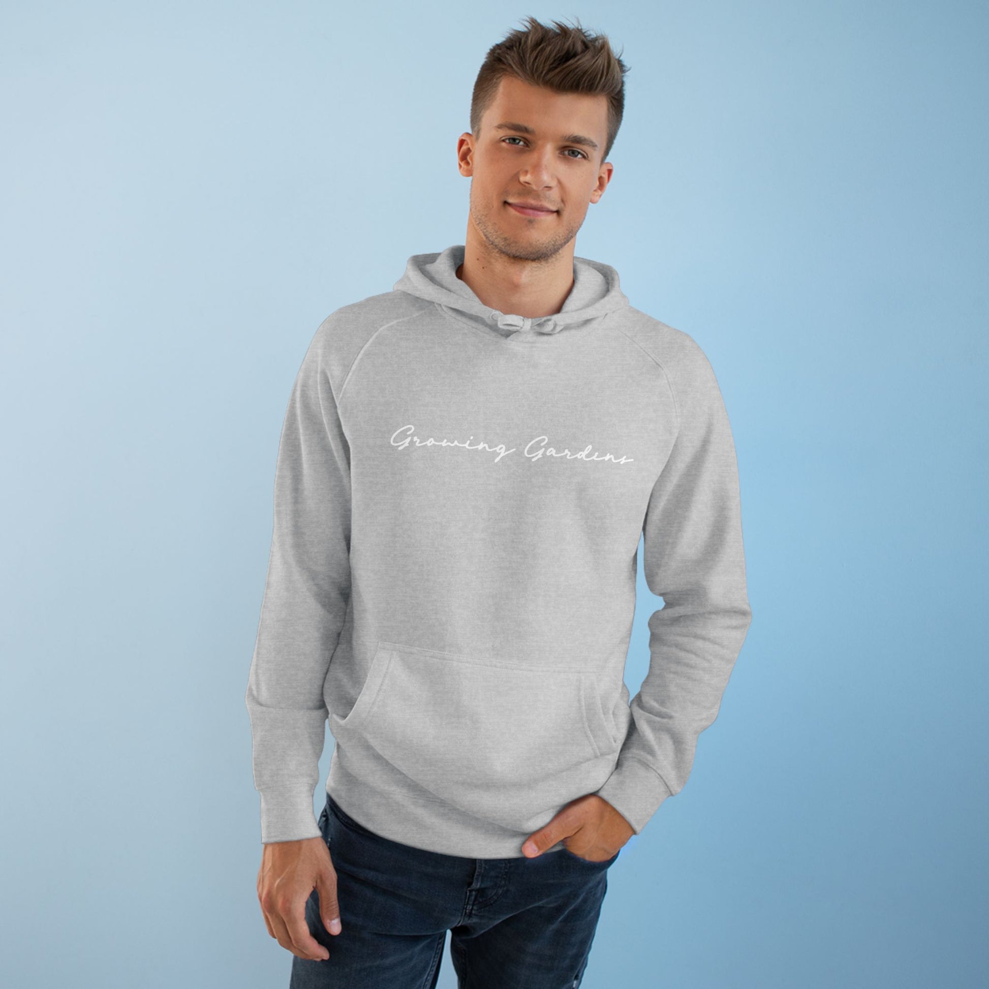 GG Script with LL rear Hoodie – Athletic Heather