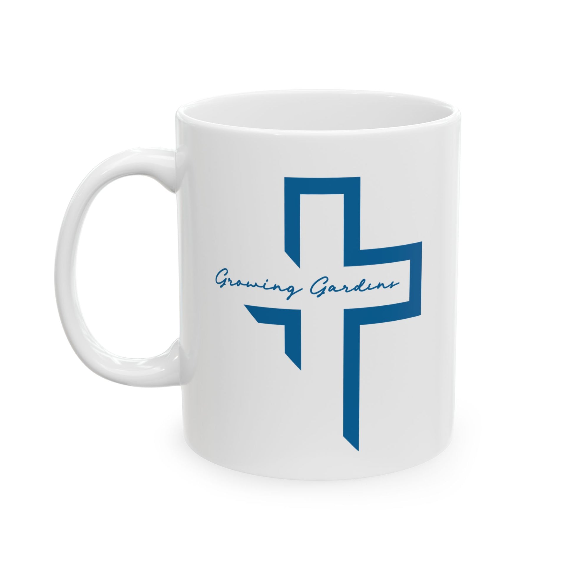 GG Cross Ceramic Mug - Light Blue