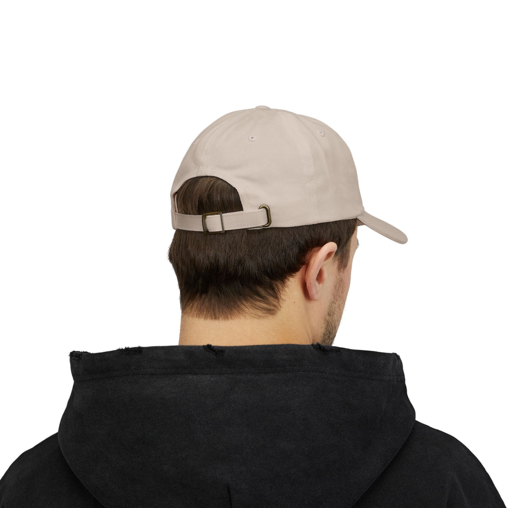 GG Script Classic Dad Cap - White on Stone