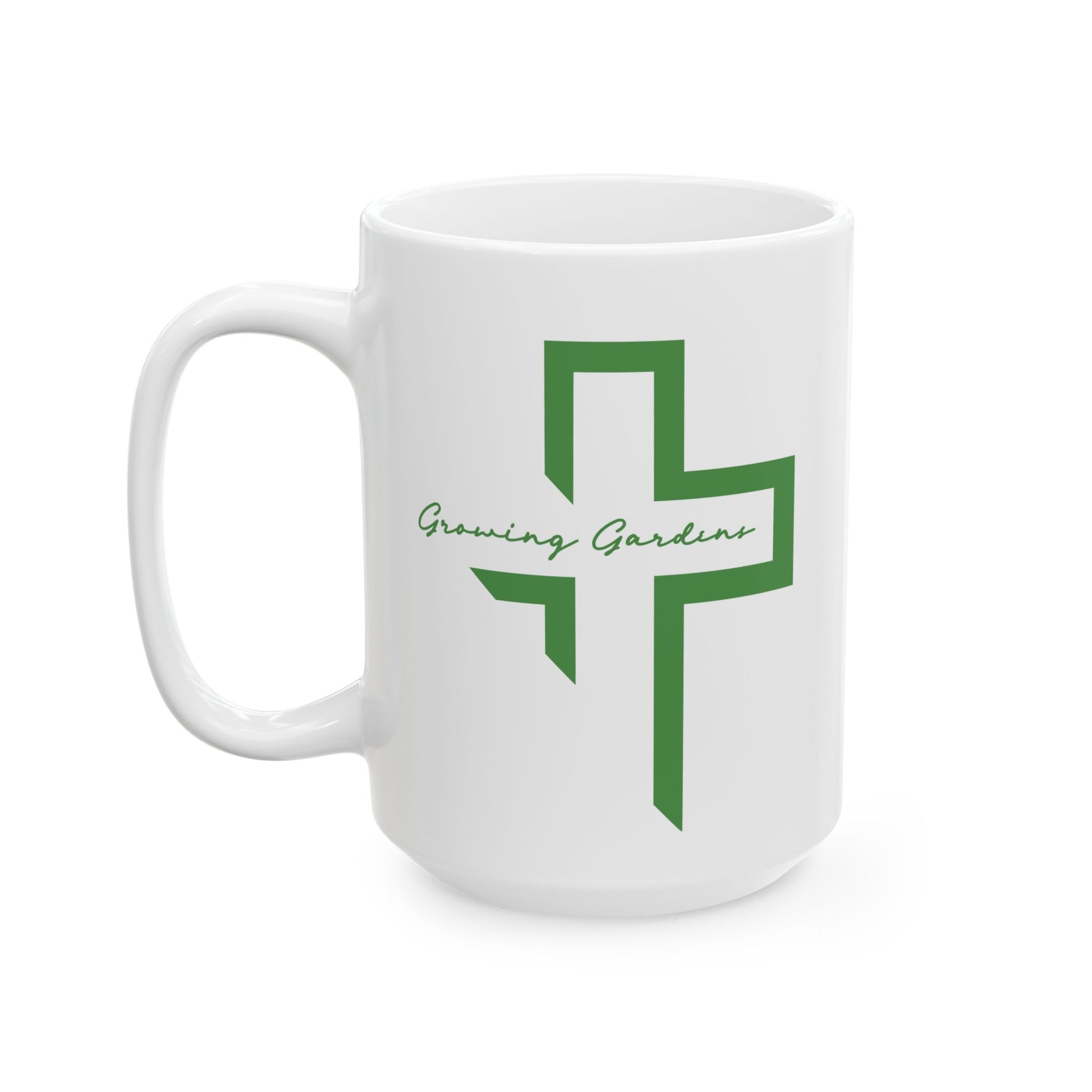 GG Cross Ceramic Mug - Warm Green