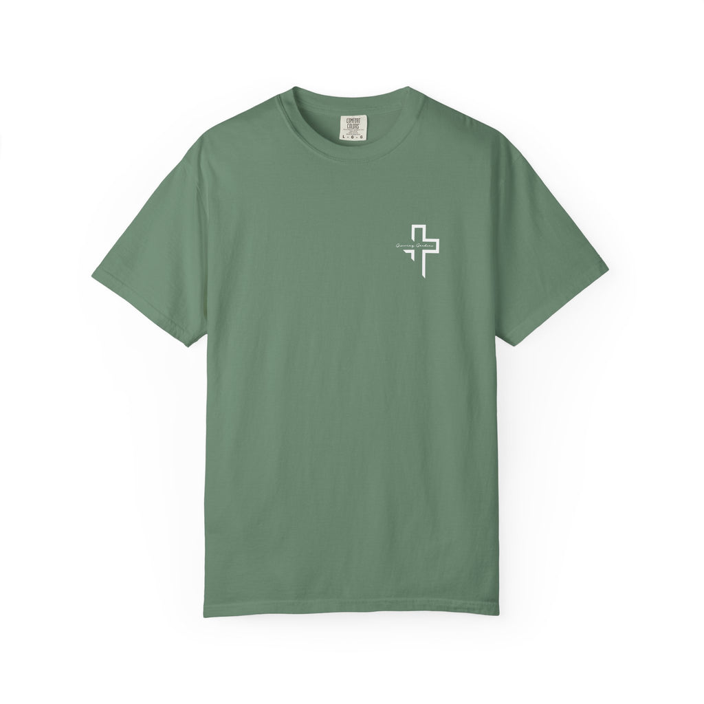 Quarter Chest GG Cross Tee - Light Green