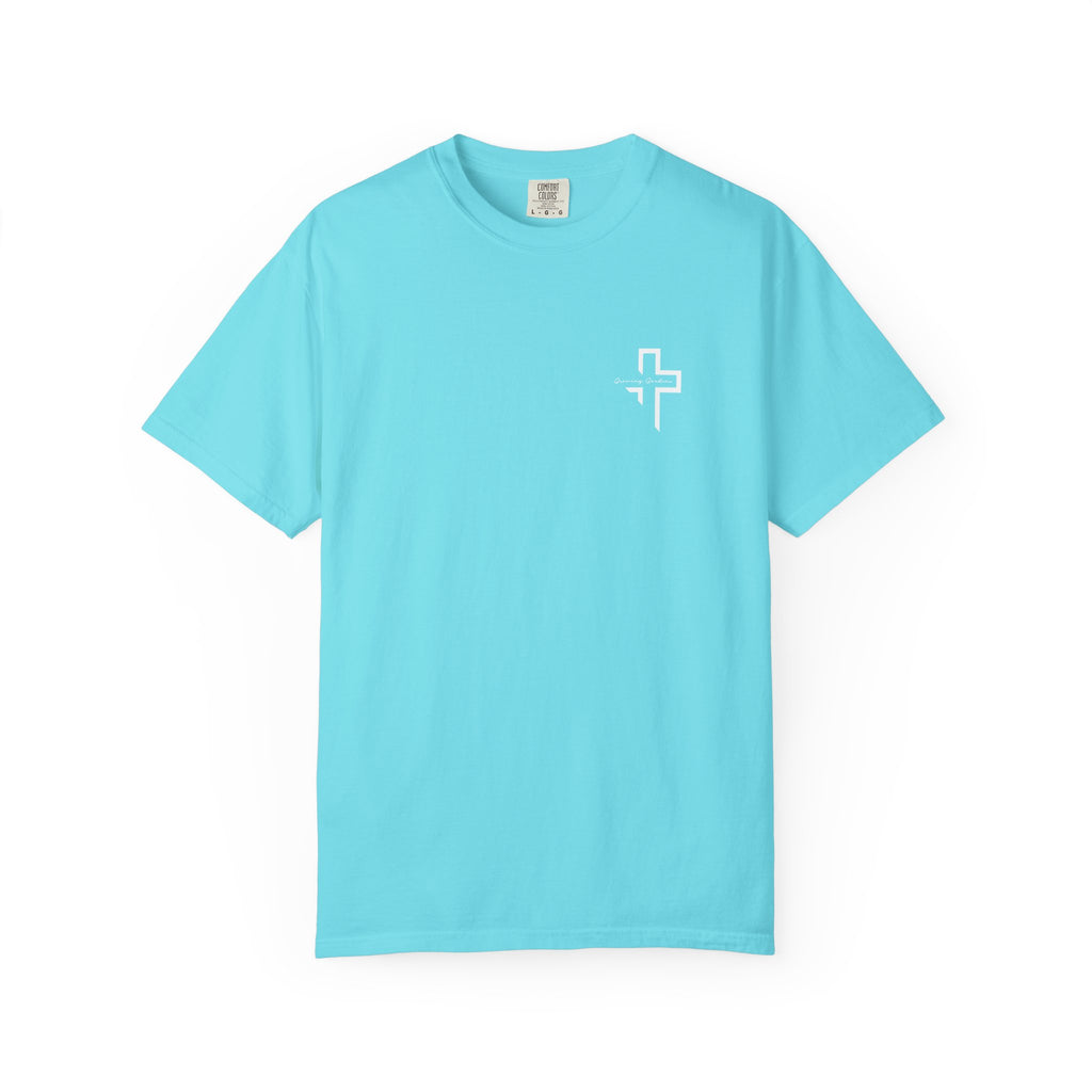 Quarter Chest GG Cross Tee - Lagoon Blue