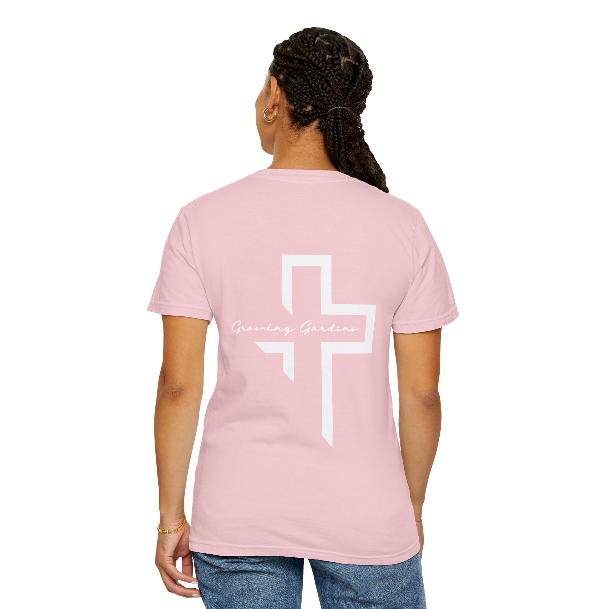 GG Script Tee with Cross - Blossom