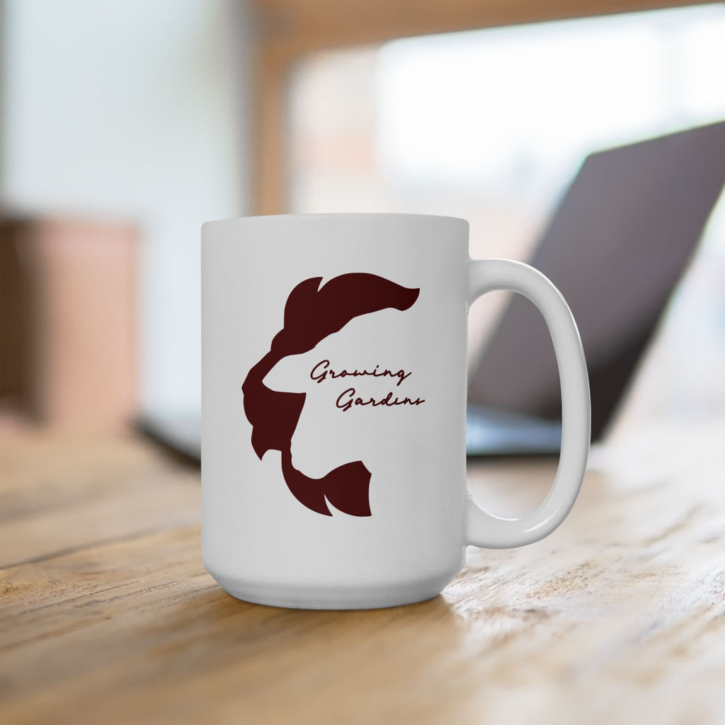 LL Design Ceramic Mug - Deep Red
